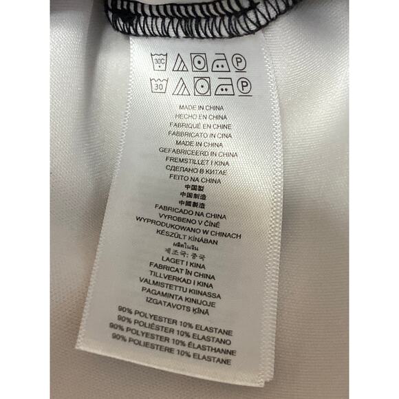 Michael Kors Womens Black Striped Sleeveless Back Zip Mini Pencil Sheath Dress 2 - Picture 4 of 4